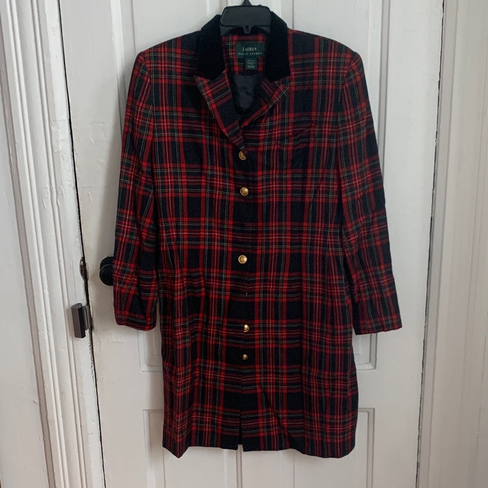 Vintage plaid Lauren by Ralph Lauren coat